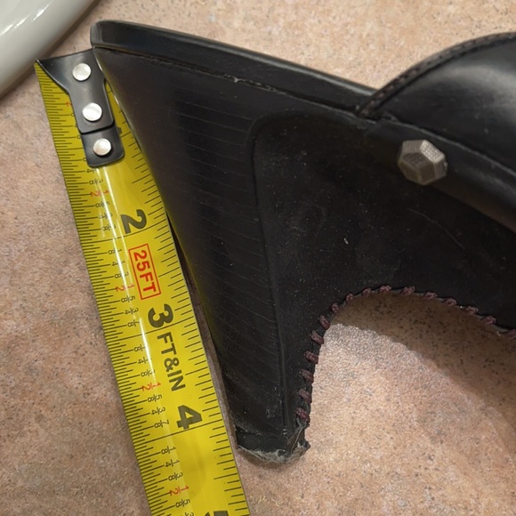 Cole Haan mules  leather size 9.5 black used with box - Picture 8 of 9